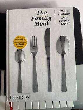 Phaidon The Family Meal – White Cover with Silver Flatware